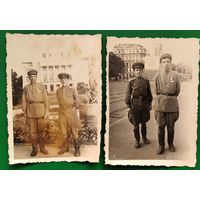 Два фото военных с наградами. Рига. 1946 г.
