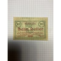 10 геллеров (нотгельды) Австрия.-2512