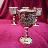 Бокал Виноград, высота 12.5 см. Европа, альпака