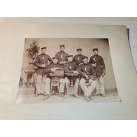 Военнослужащие в униформе Германской Империи времён ПВМ, размер фото 13.5*9.5см.