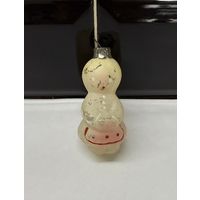 Елочная игрушка девочка с косой СССР