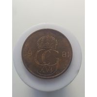 5 эре Швеция 1980 год  лот 43