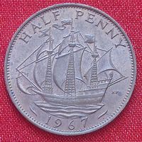 1/2 пенни Великобритания 1967