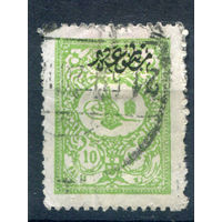 Османская Империя (Турция) - 1901г. - тугра Абдул Хамида II, 10 Pa - 1 марка - гашёная [Mi 109 A]. #4-W2-126-A-1