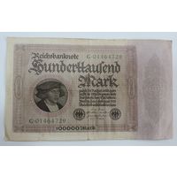 100000 марок 1923 г. Германия