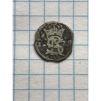 Двойной денарий 1579г. Стефан Баторий.