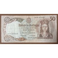 Банкнота Португалии 50 эскудо. 1964 год