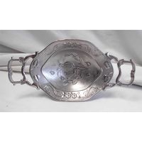 Конфетница Орешница Лотос Серебрение 01