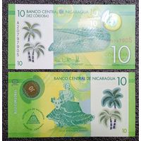 10 кордоба Никарагуа 2014 г. UNC (полимер)