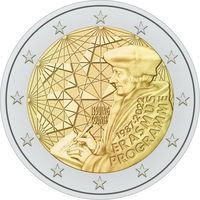 2 Евро Испания 2022 35 лет программы Erasmus UNC из ролла
