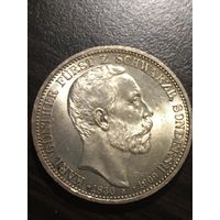 Германская Империя. Шварцбург-Зондерсгаузен. Смерть Карла Гюнтера. 3 марки 1909г.