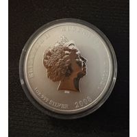 1 доллар 2008г. Год крысы. УНЦОВКА СЕРЕБРО 999 пр.    Распродажа коллекции!!!