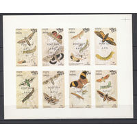 Фауна. Бабочки. Оман. 1974. 1 малый лист б/з. Michel N (- е)