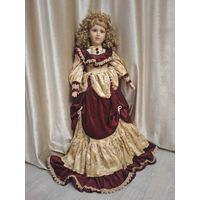 Большая кукла. Фарфор. Клеймо. 90-е годы, Германия. Высота 75 см!