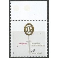Германия. 100 лет Немецкому спортивному значку. 2013г. Mi#2999.