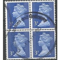 Британия. Королева Елизавета II. 1971г. Mi#566. Кв.блок.