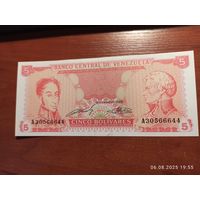 Венесуэла 5 боливаров 1989