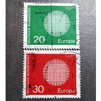 Марки Германия 1970 год Европа СЕРТ