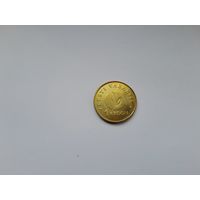 1 крона 2008 года. Эстония. 90 лет Эстонской респубики. UNC
