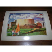 Семенов Москва 23 1979 год Соцреализм Пионеры Дворец пионеров и школьников большой формат чистая