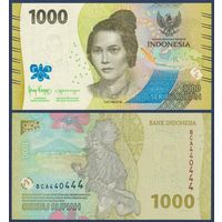 Индонезия, 1000 рупий 2022 (2024) г, P-W162 (BCA, национальная героиня Кут Меутия), UNC
