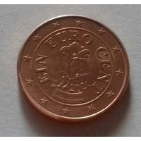 1 евроцент, Австрия 2021 г.