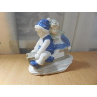 Дети на санках. Германия.