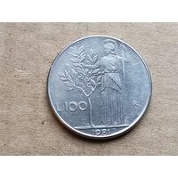 Италия 100 лир, 1981г. (D-107)