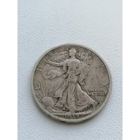 Монета пол доллара 50 центов 1917 год