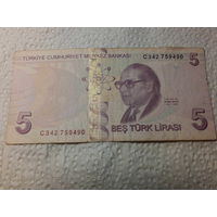 5 лир Турция 2009 год