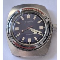 Часы. АМФИБИЯ БОЧКА. мех 2209.  СССР , корпус НЕРЖАВЕЮЩАЯ СТАЛЬ. на ходу. корпус почищен и помыт..