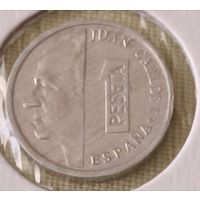 Испания. 1 песета 2001 года.