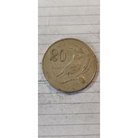 Кипр 20 цент 1988