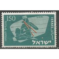Израиль. Музыкальные инструменты. Габон. 1956г. Mi#136.
