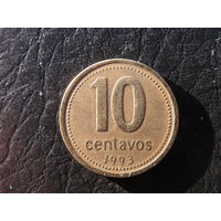 Аргентина. 10 сентаво. 1993. С 20 копеек. Распродажа коллекции. Смотрите другие лоты.