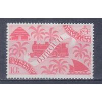 [1879] Французские колонии. Французское Сомали 1943. Паровоз.10с. МН