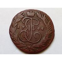 Две копейки 1766 год. ММ.