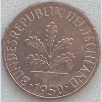 Германия 1 пфенниг 1950 г. F