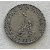 Парагвай 10 сентаво 1900 Лев и Фригийский колпак - хорошая, нечастая!