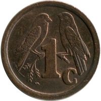 ЮАР 1 цент, 1991 UNC