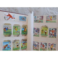 Альбом с марками - спорт - шахматы, футбол, хоккей, бокс - красивая и интересная коллекция марок
