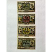 5-10-25-50 пфенигов (нотгельды) Германия г.Глохау -1402