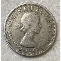 Монета Великобритания 2 шиллинга 1962 года. Елизавета II.