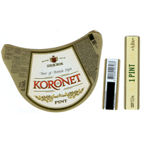 Этикетка пива KORONET Lager Лидский ПЗ Т845