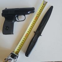 Старт с 1 Рубля !!! Пистолет + нож ДЛЯ ТРЕНИРОВОК Тренировочный СССР !!!