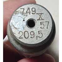 Кварцевый резонатор 749 - 209,5. 1957 год. Радиолампа. Радио лампа кварц кГц МГц