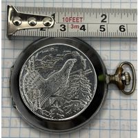 С 1 РУБЛЯ! ЧАСЫ КАРМАННЫЕ ПТИЦА БЕЛАРУСЬ ГЕРБ