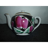 Чайник Фарфор. Вербилки. Ручная роспись. СССР