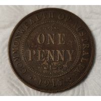 Австралия 1 пенни, 1917 (14-13-7)