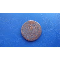 2 копейки 1757 перечекан                                                                                                                    (4959)
